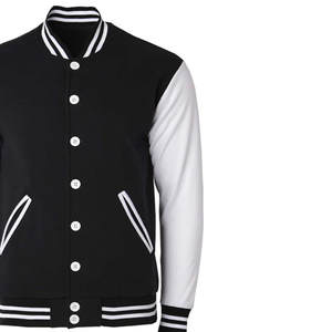 Chaqueta Bomber Varsity Corta Personalizada con Logo para Mujer, Temporada Otoño-Invierno, con Botones, Estilo Béisbol, Impermeable y Transpirable - Product Image 5
