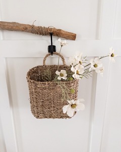Set Of 2 Natural Seagrass Hanging <b>Wall</b> <b>Basket</b> Handmade <b>Storage</b> <b>Basket</b> Wholesale eco-friendly Made Viet Nam - Product Image 5