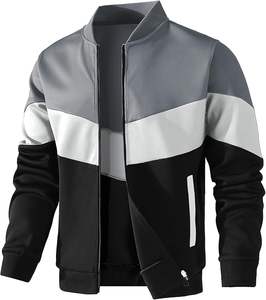 Men's Casual Spring Satin Windbreaker 100% Cotton <b>Waterproof</b> Breathable Quick Dry <b>Thin</b> Athletic Varsity <b>Jacket</b> Front Logo - Product Image 4