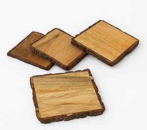Best Quality Wooden <b>Coaster</b> <b>Set</b> with Modern Artistic Design Durable for Home Decor Kitchenware <b>Coaster</b> Dining Table Use - Product Image 1