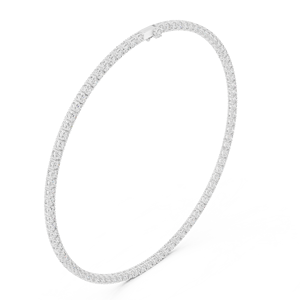 Collar de tenis de plata 925 con diamantes cultivados en laboratorio HPHT de 2 mm, color E-F, claridad VVS-VS, 20 pulgadas. - Product Image 5