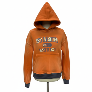 Sudadera con capucha para hombre de alta calidad, diseño web, 100% algodón, con logo impreso personalizado, lavado ácido, disponible en varios colores. - Product Image 1