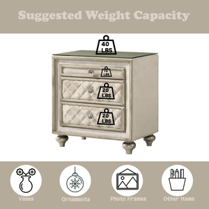 Comodino Lucienne in Velluto Beige - Product Image 6