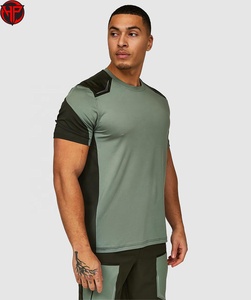 Conjunto de camiseta y pantalones cortos deportivos de algodón al por mayor, conjunto de 2 piezas para gimnasio, traje deportivo de talla grande para hombre. - Product Image 3