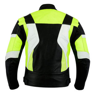 Traje de Motociclismo 2026 de Diseño Personalizado en Color Verde, Blanco y Negro, Estilo Moderno, de Cuero Transpirable, Tallas Grandes - Product Image 6