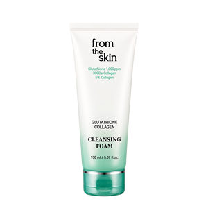 [FROM THE SKIN] โฟมล้างหน้ากลูตาไธโอนคอลลาเจน 150 มล. |   คลีนเซอร์ทำความสะอาดรูขุมขนเพื่อผิวกระจ่างใส |   โฟมล้างหน้าสูตรเกาหลี |   ทุกสภาพผิว - Product Image 1