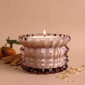 Round <b>Glass</b> Tea Light Holder <b>Heat</b> <b>Resistant</b> Durable High Quality for Home Decoration - Product Image 1