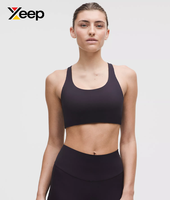 XEEP Soutien-gorge de sport pour femme de haute qualité XC-SB-192, uni, simple, respirant, bretelles réglables, coussinets amovibles, maintien élevé, séchage rapide