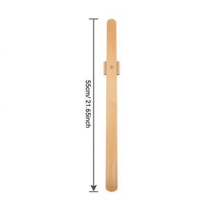 Chausse-pied en bois de hêtre de 55 cm avec support mural magnétique – Aide à l'enfilage facile – Entretien de chaussures de qualité supérieure - Product Image 3