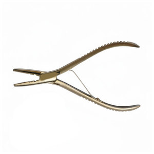 Pince à extensions capillaires en acier inoxydable, nouvelle arrivée, best-seller, professionnelle, forte tenue, revêtement plasma, durable - Product Image 4
