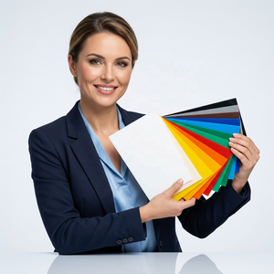 Lot de feuilles acryliques en résine colorées, panneaux vierges personnalisables pour projets créatifs DIY, moulage et promotion de cadeaux d'affaires artistiques - Product Image 1