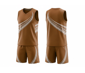 Uniforme de basket-ball de qualité professionnelle, sublimation intégrale, pour maillot et short en polyester respirant et à séchage rapide, pour hommes et femmes - Product Image 4