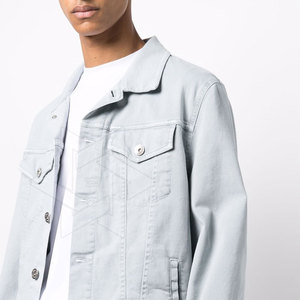 Veste en jean dynamique pour hommes, finition usée, fournisseur en gros d'articles vestimentaires, veste en jean professionnelle pour hommes - Product Image 5