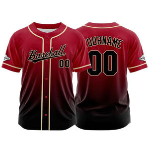 Camiseta de Béisbol Personalizada |   Número de identificación personalizado sólido |   Impresión por Sublimación, Transpirable, de Secado Rápido, Anti-UV, Talla Grande - Product Image 4