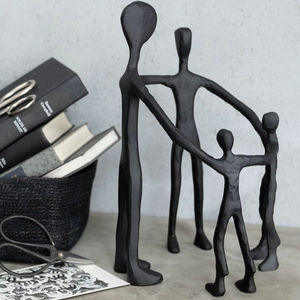 Statue décorative moderne en aluminium pour la décoration de la maison, du salon ou du bureau, objet élégant. - Product Image 1