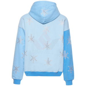 Unisex Graphic Print Zip Up Hoodie Cotton Knitted Long Sleeve Casual Hooded Sweatshirt Streetwear <b>Jacket</b> with Kangaroo Pocket - Product Image 3