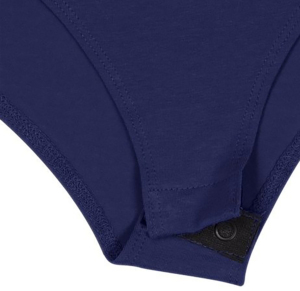 Maillot de bain une pièce pour femme, col en V profond, manches longues, couleur unie, coupe haute, bas string extensible - Product Image 5