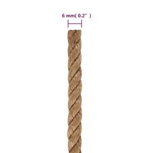 Corde en fibre de jute 100% naturelle, épaisseur 0,2 po, longueur 19685 po - Product Image 6