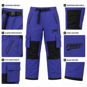 Custom Waterproof Windproof Breathable Winter <b>Men</b> Women Snowboarding Pants Cargo Outdoor Skiing <b>Trousers</b> <b>Thermal</b> Snow Wear - Product Image 6