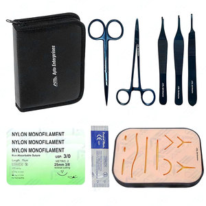 Kit Completo de Práctica de Sutura, Almohadilla de Piel para Práctica de Sutura, Instrumento Médico Quirúrgico, Kit de Sutura Personalizado - Product Image 1