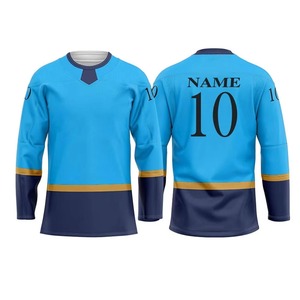 Jersey de Hockey sobre Hielo Personalizado de la Mejor Calidad Superior para Hombres Adultos, Transpirable, con Diseños Impresos Personalizados, 100% Poliéster, Nombre del Equipo Personalizado - Product Image 6