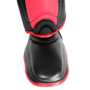 Protections de tibia en cuir souple personnalisées avec logo professionnel, MMA, Muay Thai, boxe, haute qualité, usage adulte, protection professionnelle - Product Image 4