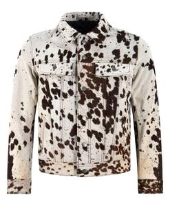 Chaqueta de Cuero Vacuno Premium Hecha a Mano, Transpirable, Impermeable y Resistente al Viento, Chaqueta de Pelo de Vaca para Hombre, Otoño-Invierno - Product Image 4