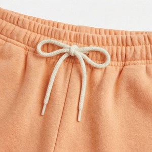 Ensemble 2 pièces en polaire pour femmes, avec short à capuche, couleur unie, coupe ample, vêtements de sport décontractés, longueur au-dessus du genou, manches longues, fermeture éclair sur le devant - Product Image 5