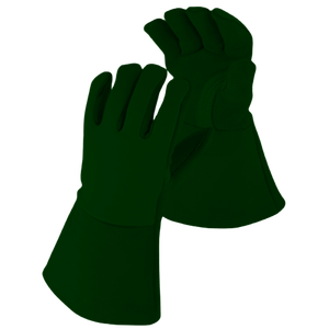 Long Lasting Anti Heat Spark Flame Retardant TIG Welding <b>Gloves</b> Cotton Cowhide Split Grain Leather Reflective Safety Clothing - Product Image 6