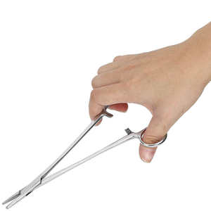 Kit Básico de Instrumentos Veterinarios: Tijeras, Pinzas, Portaagujas, Mango de Bisturí, Acero Inoxidable - Product Image 5