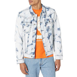 แจ็คเก็ตยีนส์ผู้ชาย แฟชั่นฤดูใบไม้ร่วง เท่ห์ ทันสมัย เสื้อแจ็คเก็ตยีนส์ลำลองสำหรับผู้ชาย เสื้อคลุมกันหนาว บริการ OEM รับผลิตตามแบบ - Product Image 1