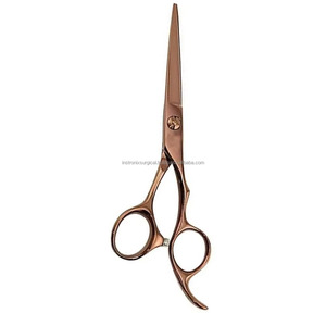 Ciseaux de coiffure en acier inoxydable 440C, lame tranchante, manche long, pour droitiers, ciseaux de coupe professionnels, OEM ODM - Product Image 1