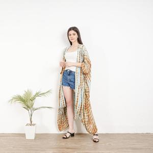Women Tie Dye Kimono Kaftan Cover Up Loose Beach <b>Cardigan</b> Bohemian Resort Wear <b>Maxi</b> Dress - Product Image 3