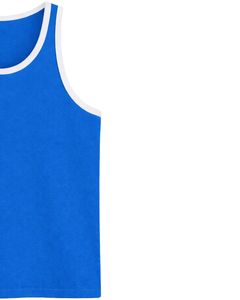 เสื้อกล้ามผู้ชายสีเทาอ่อนตัดขอบสีดำ ผ้าฝ้ายสีพื้นเรียบง่าย สวมใส่สบาย เหมาะสำหรับออกกำลังกาย ฟิตเนส หรือใส่ลำลองในช่วงฤดูร้อน - Product Image 4