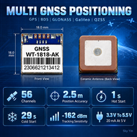 Module de positionnement intégré avec antenne céramique GNSS GPS BDS GLONASS Galileo QZSS pour le suivi des véhicules, approvisionnement en gros WT-1818-AK
