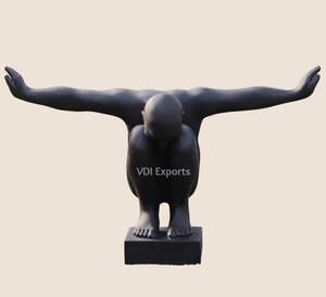 พรีเมี่ยมวีดีไอ เอ็กซ์พอร์ตส์ ของตกแต่งงานอีเว้นท์ริมชายหาด สไตล์ร่วมสมัย แนวเซน เทลส์ เดคกี้ เอสเธติก สีดำด้าน ทำด้วยมือจากเรซิ่นโพลีเอสเตอร์ - Product Image 1