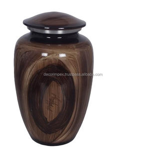 Urne funéraire en métal Urne commémorative décorative personnalisée durable avec design poli au prix de gros - Product Image 2