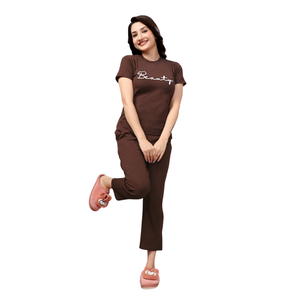Pyjamas d'hiver pour femmes, ensemble chaud et épais en coton, vêtements de nuit, fabricant de marques privées - Product Image 2