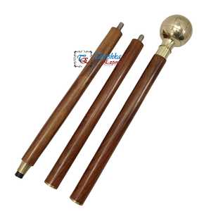 Bastón con diseño de mapa mundial náutico, mango de latón, eje de madera, acabado pulido, diseño tallado marrón para hombres y mujeres - Product Image 4