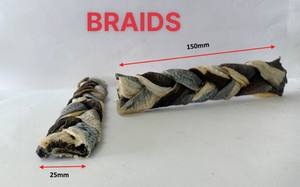 Snacks para Perros de Piel de Salmón Natural, 100% Piel de Pescado, Alta en Proteínas y Omega, Proveedor de Vietnam - Product Image 2