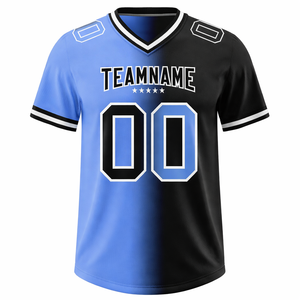 Maillot de football américain 100 % polyester de qualité supérieure, impression par sublimation, respirant, anti-humidité, uniforme d'équipe personnalisé, fourniture OEM - Product Image 1