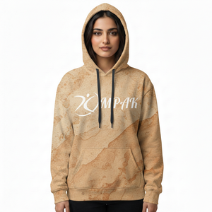 Hoodie unisexe surdimensionné brodé, tendance hiver, avec impression par sublimation de qualité supérieure pour les marques de streetwear modernes - Product Image 1