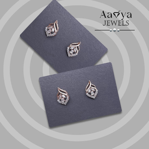 Pendientes de Diamantes Cultivados en Laboratorio de 0.40 Quilates, Certificados por HRD, Oro de 14K, Joyería Fina de Lujo para Mujer, para Bodas - Product Image 2