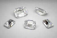 RCK Global 7ct Emerald Cut Synthetic (Lab Grown) D VVS 12x10mm CVD Type US Origin Solitaire Loose Diamond Lot.