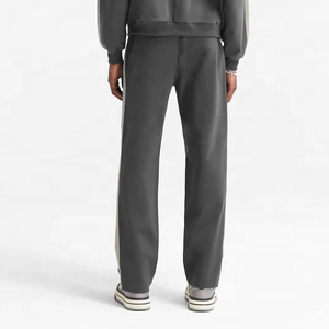 Custom Blank High Quality <b>Men's</b> <b>Wide</b> <b>Leg</b> Casual Sweat Pants Solid Color Regular Fit Lightweight Cotton <b>Trousers</b> - Product Image 6