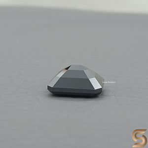 12x10mm Hand Cut Black Moissanite 7.00 CT Emerald Cut Loose Stone, <b>Large</b> Gothic Diamond, Statement <b>Ring</b> Gem, Hand cut moissanite - Product Image 6