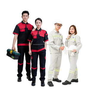 Vêtements de travail pour femmes les plus vendus : ensembles d'uniformes de réparation, tenues de chantier bleu foncé pour l'industrie pétrolière/gazière, OEM/ODM - Échantillon gratuit - Product Image 2