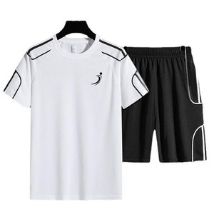 Breathable Plus Size Casual Men T-Shirt & Shorts Set Made In Pakistan Low Moq T-Shirt & Shorts - Product Image 1