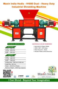 Trituradora de Chatarra de Aluminio Semiautomática, Capacidad de Trituración de 3000-4000 Kg/Hr, Máquina Trituradora de Metal Totalmente Automática - Product Image 6