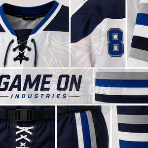 <b>Top</b> Quality Custom Team Sportswear Sublimation Printed Breathable Polyester Long Sleeve Match Training Wear Ice Hockey Uniform - Product Image 6